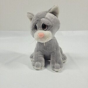 Vintage Pound Purries Gray Plush Kitty Cat Sitting Up KItten Stuffed Animal